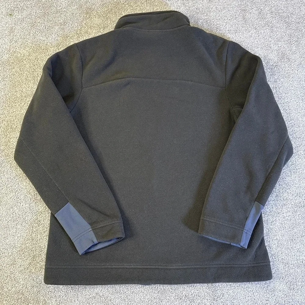 The North Face Apex Risor Jacket Green Gray Fleece Lined Zip Up Large